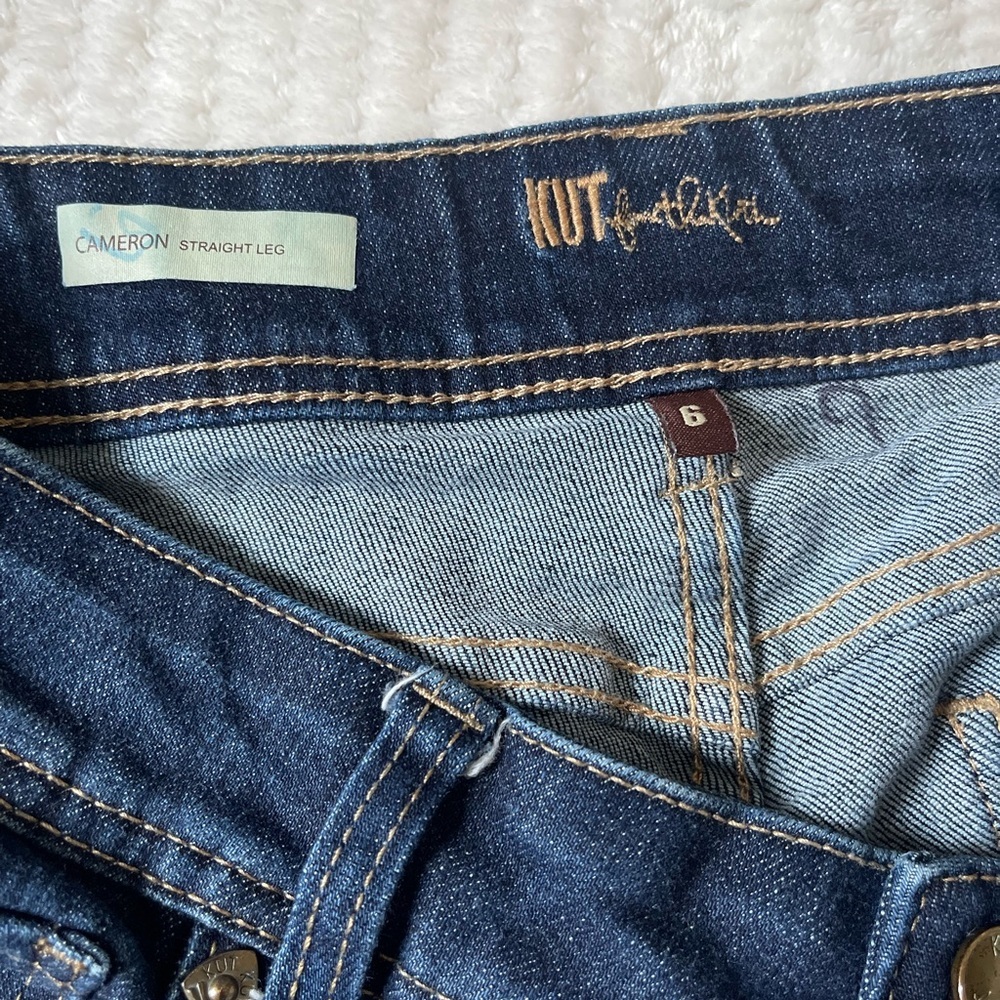 Kut from the Kloth Dark Wash Cropped Jeans - Picture 5 of 7